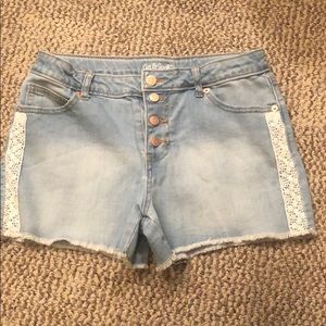 Girls jean shorts
